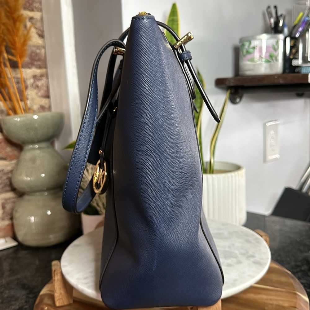 Michael Kors Ciara Navy Tote - Picture 11 of 17